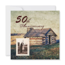 western country cabin 50th wedding anniversary
