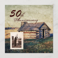 western country cabin 50th wedding anniversary