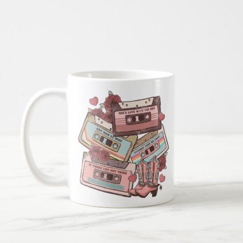 Western Country Cassette Tapes Coffee Mug