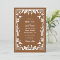 Western Country Cowboy Rustic Wedding Brown