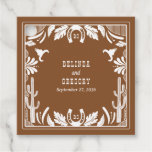 Western Country Cowboy Rustic Wedding  Favor Tags