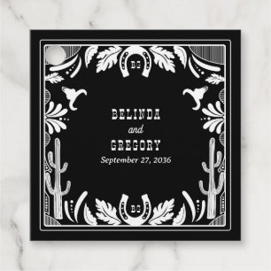 Western Country Cowboy Rustic Wedding Favor Tags