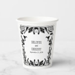 Western Country Cowboy Rustic Wedding Paper Cups