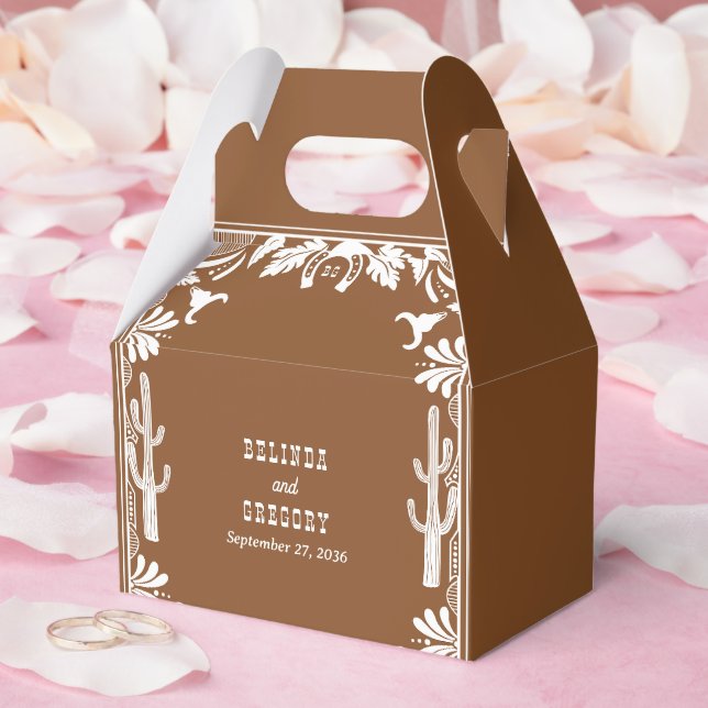Western Country Cowboy Rustic Wedding Welcome Favor Boxes (Wedding)