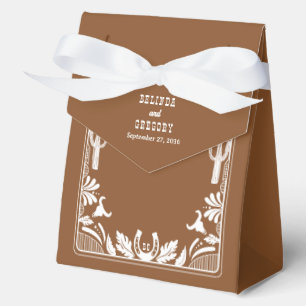 Western Country Cowboy Rustic Wedding Welcome Favor Boxes