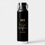 Western Country Cowboy Wedding Monogram Groomsmen Water Bottle<br><div class="desc">Personalized gifts for groomsmen and best man with old western cowboy theme. Decorated with cowboy hat with vintage western font. Text and color are editable using the Design Tool to fit your occasion. Get this customize gift for wedding,  bachelor party,  engagement party or any other special occasions.</div>