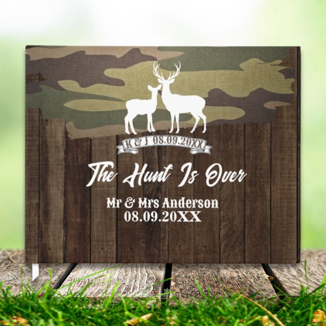 Western Country Deer The Hunt Is Over Wedding  Guest Book (Western Country Deer The Hunt Is Over Wedding Guest Book)