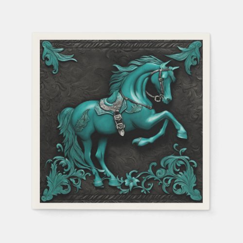 Western Country Equine Equestrian Horse Party  Napkins