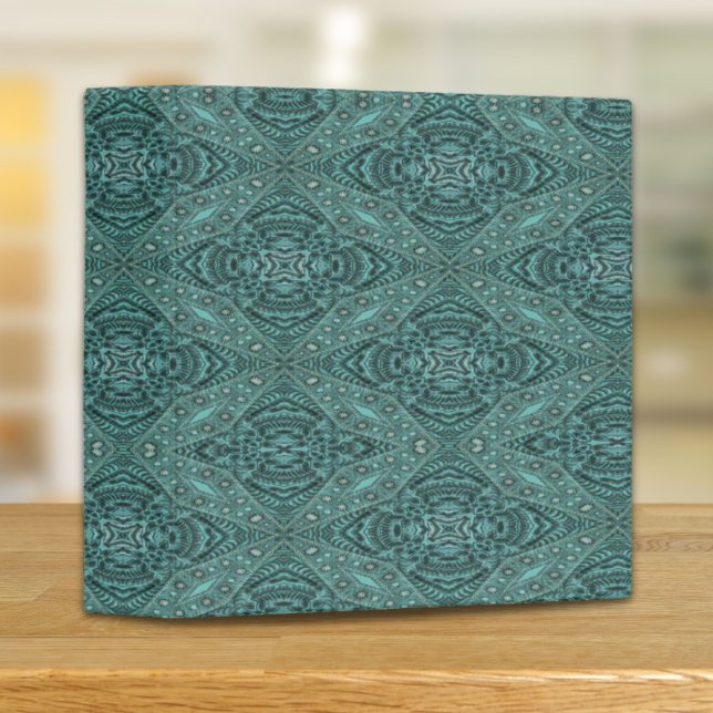 Western Country fashion Teal Turquoise Leather 3 Ring Binder (Western Country fashion Teal Turquoise Leather 3 Ring Binder)