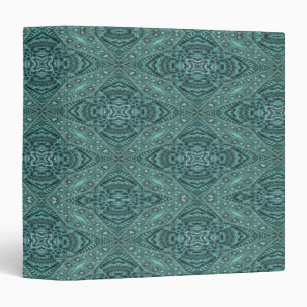 Western Country fashion Teal Turquoise Leather 3 Ring Binder