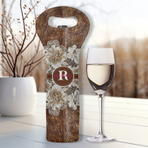 Western Country Leather n Lace Initial Name