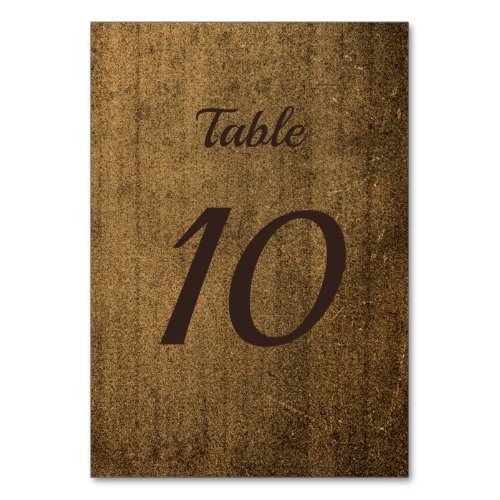 Western Country Rustic Brown Wood Barn Vintage Table Number