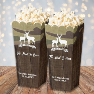 Western Country The Hunt Is Over Deer Wedding  Favor Boxes