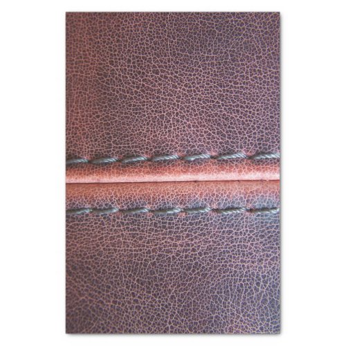 western country Weathered  Stitching Faux Leather Tissue Paper