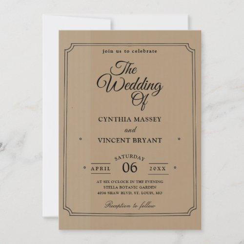 western country wedding invitations