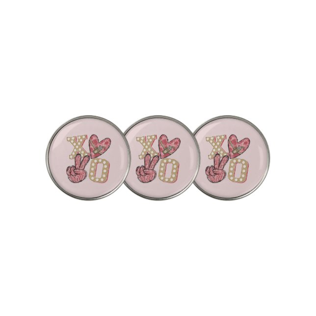 Western Country Xoxo | Hugs and Kisses Golf Ball Marker (3 Up)
