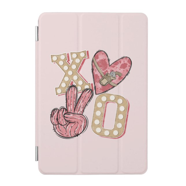 Western Country Xoxo | Hugs and Kisses iPad Mini Cover (Front)