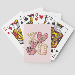 Western Country Xoxo   Hugs and Kisses Poker Cards