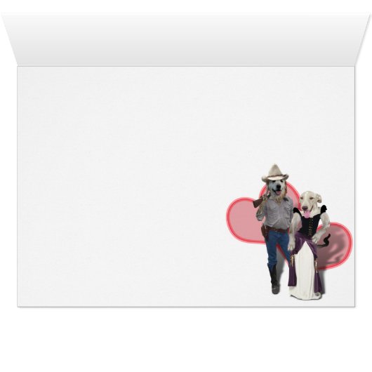 Western Couple Cowboy Dog (Inside Horizontal (Bottom))