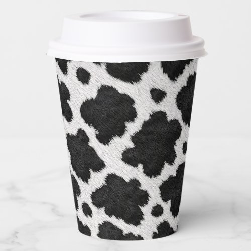 Western Cow Hide Print  Paper Cups