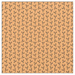 Western Cow Skull Bull Horns Pattern CUSTOM COLOR Fabric