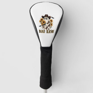 Western Cow Spot Spooky Ghost Boo Haw Golf Head Cover