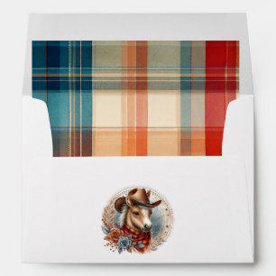 Western Cowboy Baby Shower Envelope