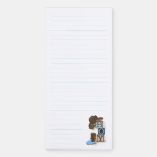 Western Cowboy Baby Shower Favor Notepad