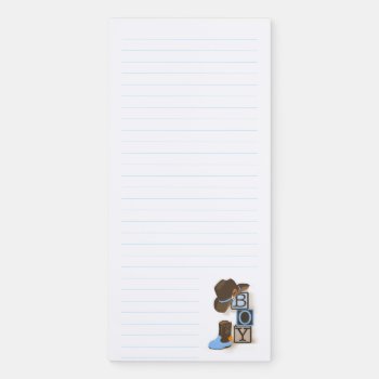 Western Cowboy Baby Shower Favor Notepad by NaptimeCards at Zazzle