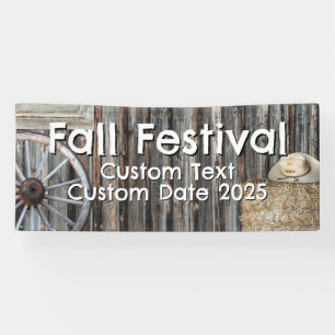 Western Cowboy Barn Tapestry Banner