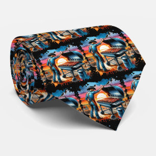 Western Cowboy BBQ Pit and Cook Neck Tie