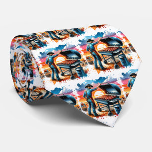 Western Cowboy BBQ Pit and Cook Neck Tie