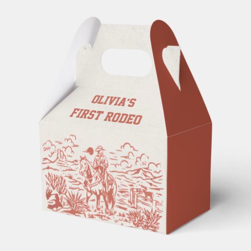 Western Cowboy Birthday Party Favor Box