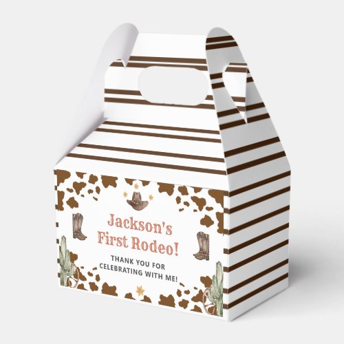 Western Cowboy Birthday Party Favor Boxes