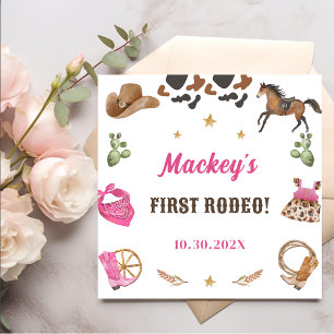 Western Cowboy Birthday Party Napkins