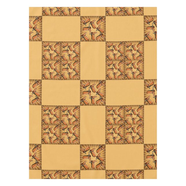 Western Cowboy Boot Block Design  Table Cloth (Front)