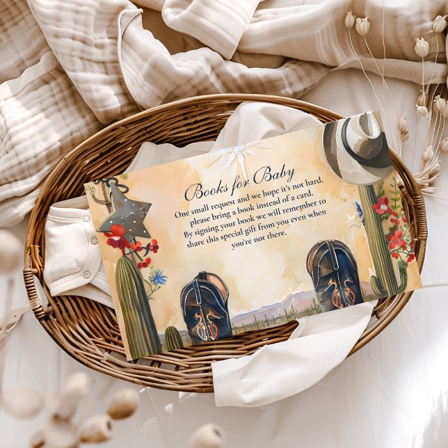 Western Cowboy Boots Books for Baby  Enclosure Card (Creator Uploaded)