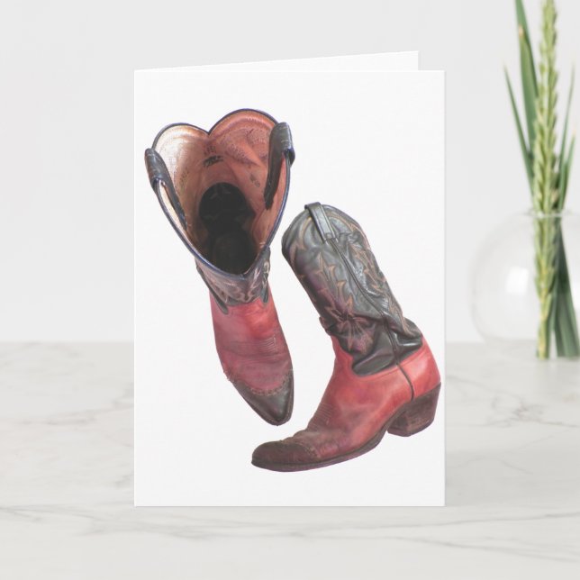 Western Cowboy Boots Card (Front)