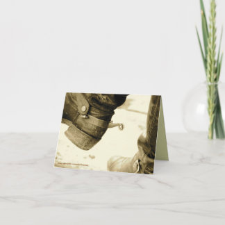 Western Cowboy Boots Note Cards