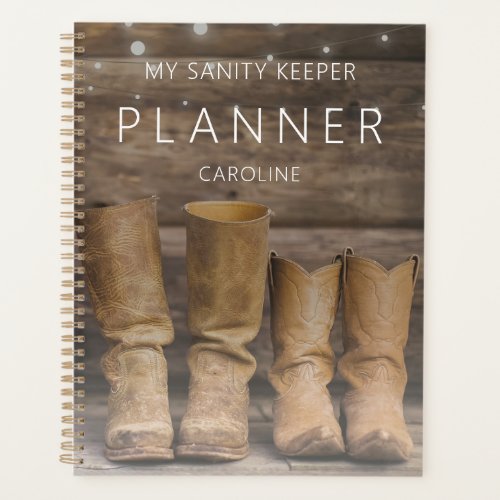 Western Cowboy Boots Rustic Barn Planner