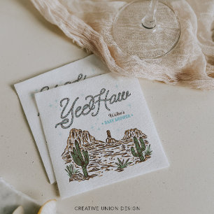 Western Cowboy Boy Baby Shower Napkins