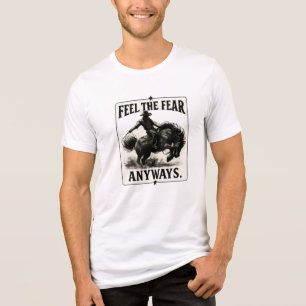 Western Cowboy Bucking Horse SVG Vintage Rodeo T Tri-Blend Shirt