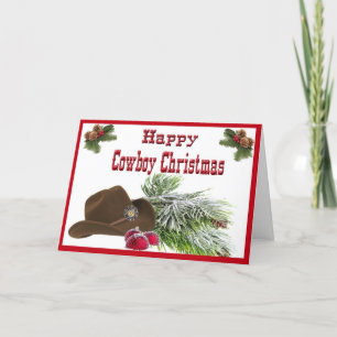 Western Cowboy Christmas Card
