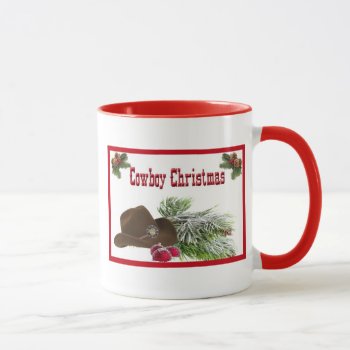 Western Cowboy Christmas Coffee Mug by BootsandSpurs at Zazzle