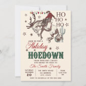 Western Cowboy Christmas Holiday Hoedown party Invitation (Front)