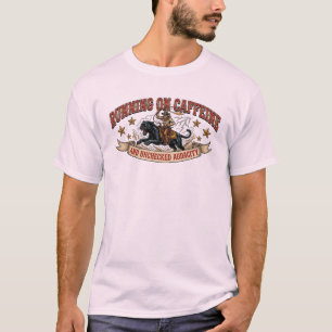 Western Cowboy Coffee Caffeine Funny Vintage Rodeo T-Shirt