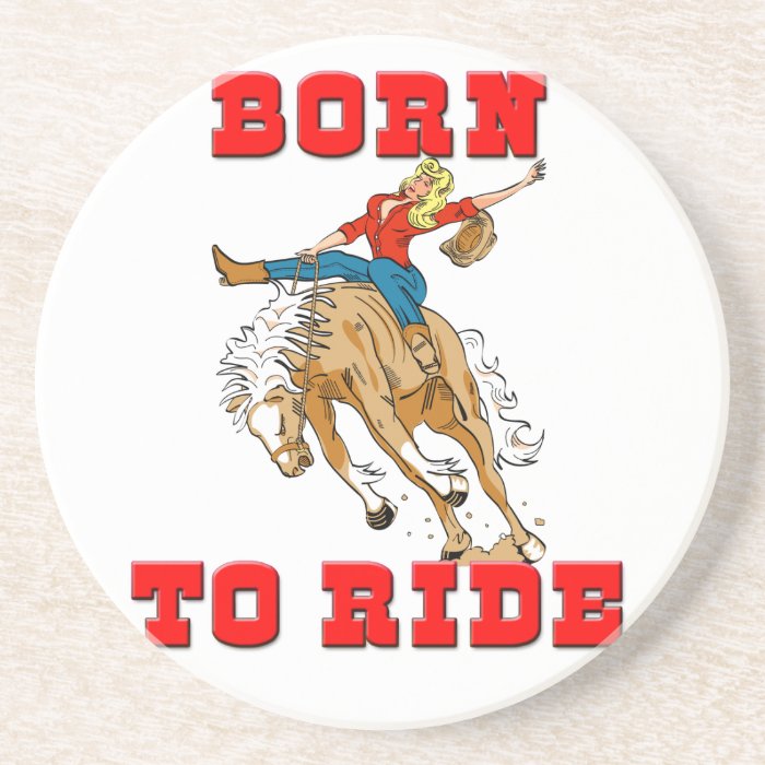 Western Cowboy Cowgirl Horse Barn Rodeo Coasters