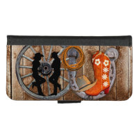 Western Cowboy Cowgirl Horseshoe Wagon Wheel