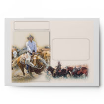 Western Cowboy Envelope