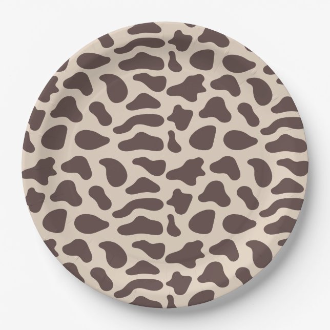 Western Cowboy First Rodeo Boys Birthday Paper Plates (Front)